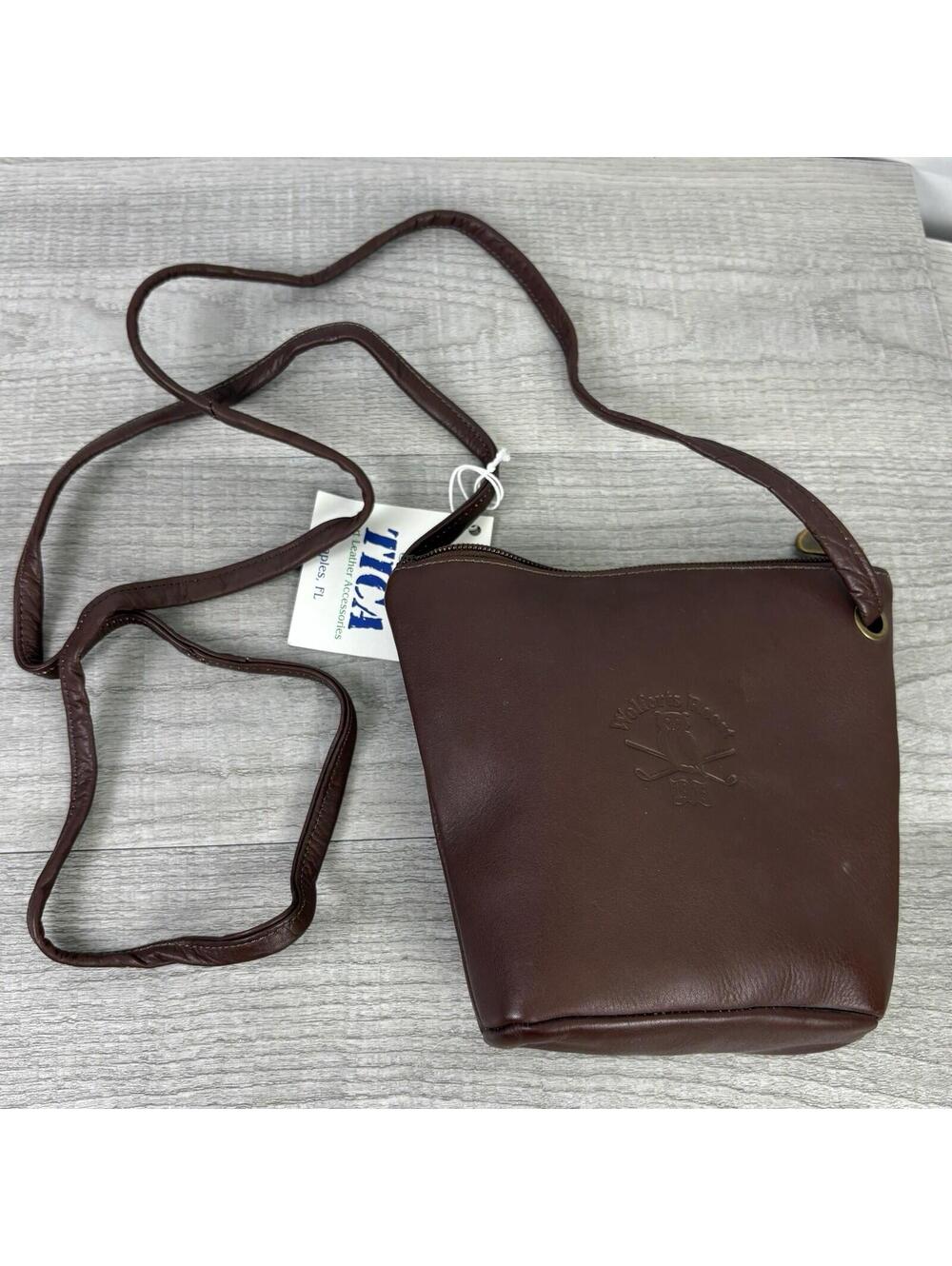 TICA Leather Wolferts Roost Crossbody Bag Pouch - Picture 5 of 12